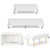 Mantel de Satén Blanco Largo Overlay Suave para Bodas, Fiestas, Restaurantes, Banquetes de Navidad - details 1