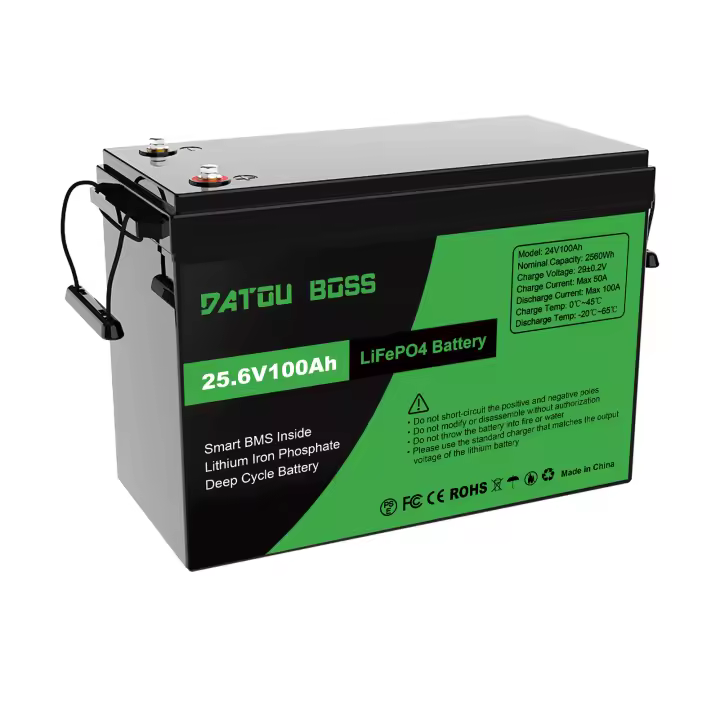 LiFePO4-Batería de litio de 100Ah, 24V, BMS, 10000 + bicicleta autocaravana, Tiendas de barcos - 1