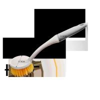 Cepillo para lavar platos de acero inoxidable para mascotas, herramientas de limpieza para el hogar, ollas, sartenes, herramientas de cocina sostenibles con cabezal de cepillo con mango de PP - details 1