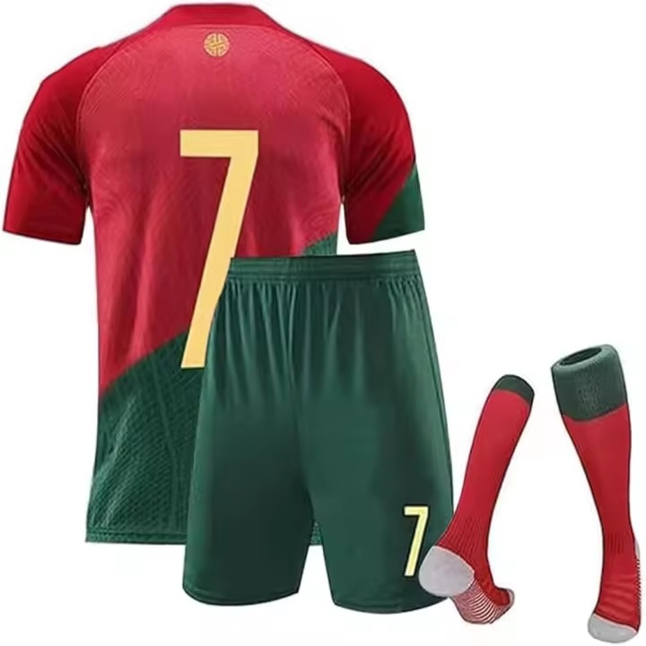 Camiseta Fútbol Niños,Camiseta Fútbol Niños 7 #   Camiseta Fútbol para Niños Camiseta Fútbol Juvenil 3 Piezas - 1