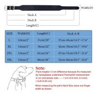 Collares de cuero de microfibra para perros, correas ajustables para el cuello de mascotas de 5cm de ancho, Collar duradero con forma de pez L-3XL para perros medianos y grandes - details 0