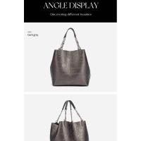 CH Ladies Versátil Superior Sense of Solid Color Bolso de mano de gran capacidad para mujer Estilo de moda diario simple Mochila de lujo de alta gama - details 10