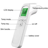 Termómetro digital sin contacto para niños y adultos, alarma de temperatura, positivo, interior, infrarrojos, multideporte, termómetro de pistola de temperatura, medición de temperatura portátil, termómetro de infrarrojos - details 4