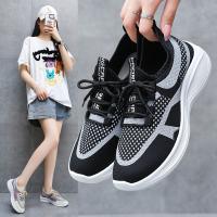 Zapatos deportivos de ocio para mujer de verano 2025 - Parte superior de malla Fly-Weave, transpirable, cómodo, ligero, suela suave - Estilo de carrera, look universitario, zapatos para estudiantes - details 1