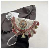 Bolso tejido a mano de verano estilo étnico de paja 2025 moda de interés especial nueva bandolera de hombro para vacaciones en la playa - details 33
