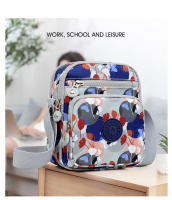 Nuevo bolso de tela de flores de hombro, bolso de mensajero informal de moda, mochila pequeña de compras - details 2