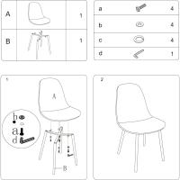 Comedor de Cuero, Diseño Nórdico, Sillas de Comedor Ergonómicas y Versátiles - details 3
