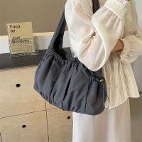 Bolso de hombro versátil de Color sólido suave no tejido para mujer, bolso de viaje Simple y de moda para las 4 estaciones - details 19