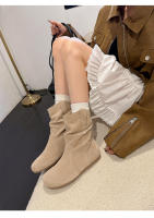 Interior aumento de altura retro heap botas mujer otoño invierno plisado western cowboy botas slim botines - details 22