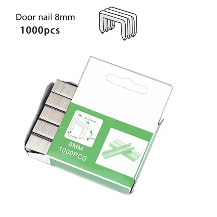 Grapadora eléctrica en forma de U/puerta/T para muebles de madera, pistola de clavos para uso doméstico, 1000 piezas - 1
