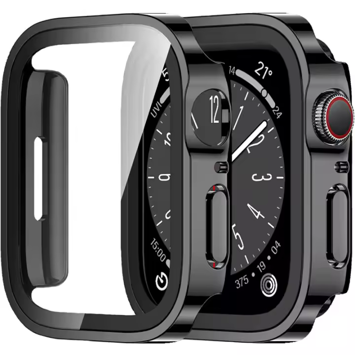 Waterproof Case For  Watch 7 8 45mm 41mm 49mm 44mm 40mm straight edge Screen Protector Cover Case iWatch 4 5 SE 6 7 8 Ultra - 1