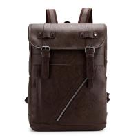 Mochila vintage de cuero impermeable para hombre, bolso de hombro para ordenador portátil de 15,6 pulgadas, para estudiantes universitarios - details 25