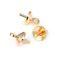 Cuentas de Perlas de Brasso Dorado 18K 40PCS Huecos Medios Suministros para Hacer Joyería DIY - details 22