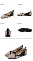 Zapatos Planos de Ante suave con Suela Baja para Mujer Mocasines de Ballet de Primavera y Otoño - details 6