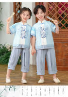 Disfraz Tang, conjunto chino para niños, estilo veraniego, Hanfu mejorado de estilo antiguo para niñas, recitación de Guzheng del Día del Niño - details 11