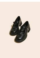 Nuevo Four Seasons Commuter francés boca ligera plataforma tacón zapatos de las mujeres británico pequeño zapatos de cuero - details 22