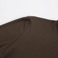 Vestido largo ajustado de punto marrón para mujer, nuevo estilo, otoño e invierno, moda - details 20