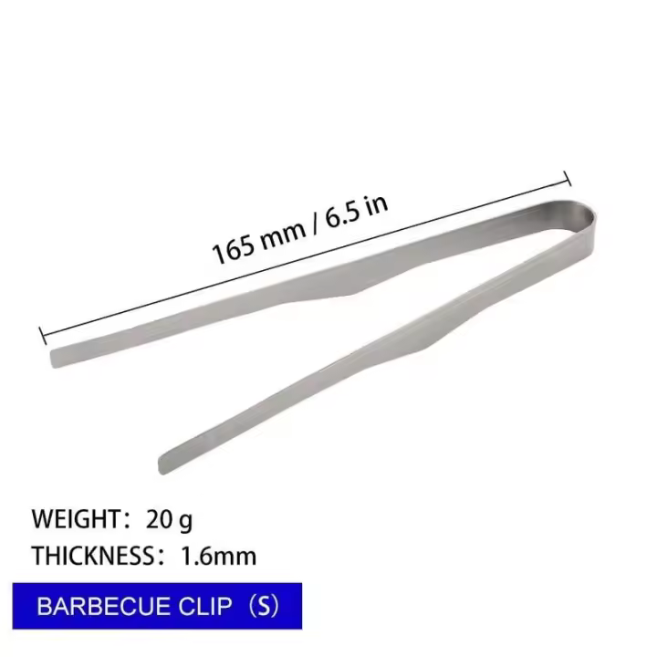 Portavasos de titanio para acampar, cubierta de carne ultraligera para uso en exteriores, té resistente al calor para barbacoa, villa, pinzas para tostadas - 1