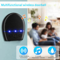 Campanilla inalámbrica inteligente LED para puerta con sonido de campana de alarma de seguridad a distancia de 300M para el hogar y exteriores - details 5