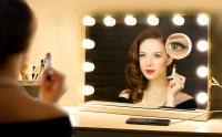 Hollywood vanity mirror with lights with 10x magnification HM12MS