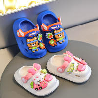 Sandalias para niñas, zapatillas de verano de interior de suela suave antideslizante para bebés, zapatos con agujeros para niños de dibujos animados con bolsa - details 3