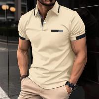 Polo de manga corta para hombre, camisetas informales, tops de verano - details 10