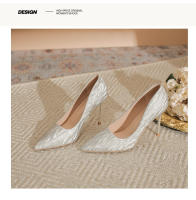 Zapatos de novia principal 2025 diseño francés Tacones altos y estilizados - details 15
