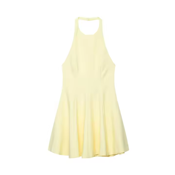 Vestido sin mangas con cuello halter y falda corta sin espalda, estilo temperamento, verano 2025, nueva ropa de mujer - 1