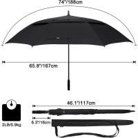 Paraguas de golf con apertura automática, paraguas impermeables a prueba de viento con techo doble extra grande de gran tamaño - details 104