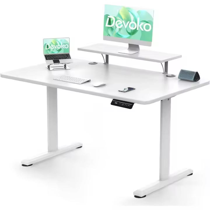 Escritorio Regulable en Altura 73-118cm, 2 Opciones de Memoria Inteligente para Estudiar - 1