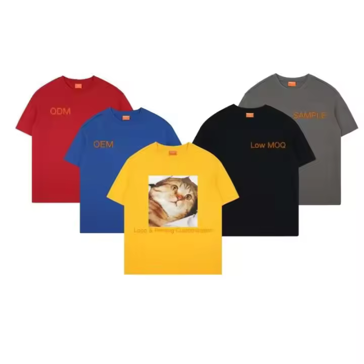 Camiseta de hombre en blanco con estampado de color liso con sublimación de cuello redondo 100% de alta calidad - 1