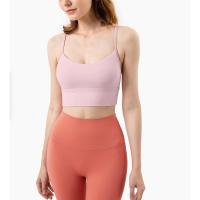Sujetador deportivo con espalda de carreras para mujer, Top de chándal de gimnasio de Yoga grueso de alto impacto - details 7