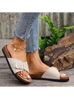 Zapatillas de mujer de moda Con suela gruesa y correa estilo europeo y americano verano 2025 nueva llegada suela de goma - details 5