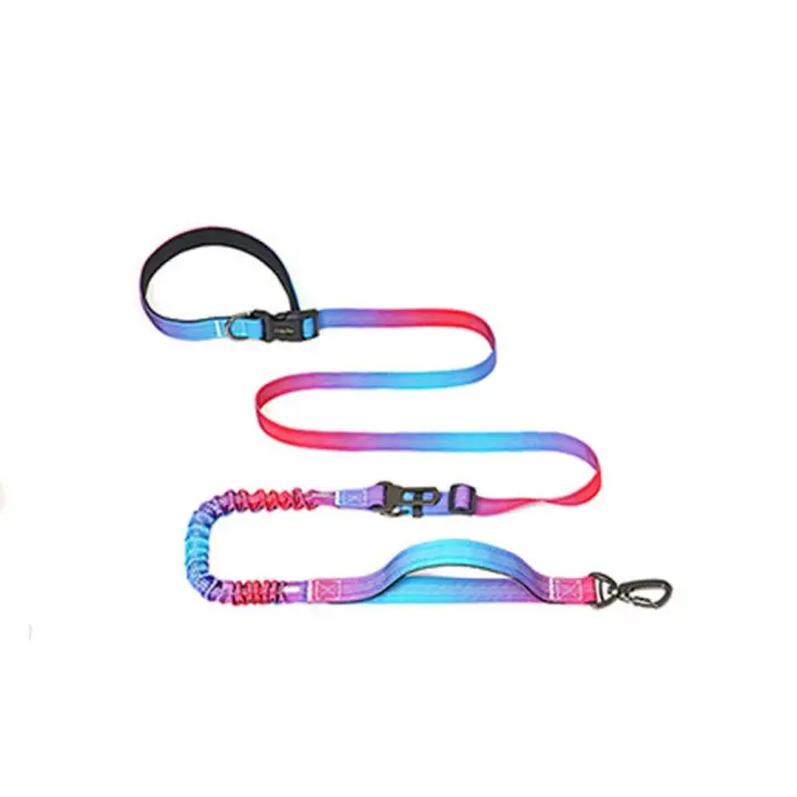Correa retráctil multifunción para perro, cuerda de tracción elástica para manos libres, reflectante, ajustable, para cachorros - 1