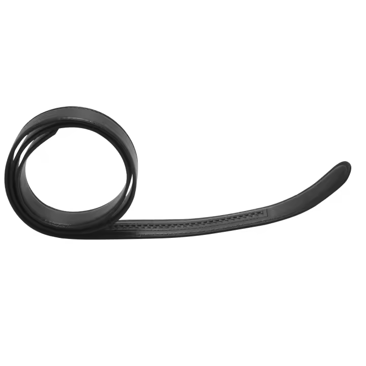 Cinturón de cuero de lujo para hombre, correa de cintura automática, sin hebilla, negro - 1