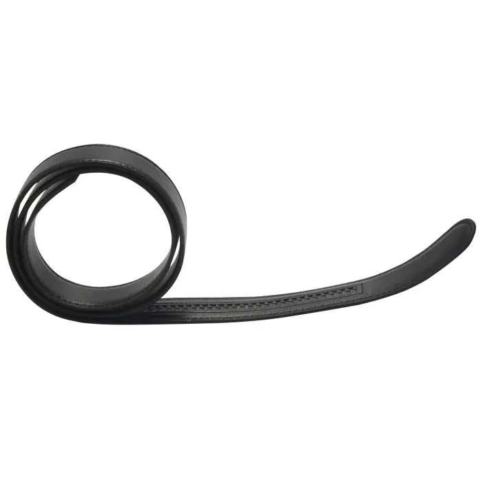 Cinturón de cuero de lujo para hombre, correa de cintura automática, sin hebilla, negro - 1