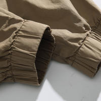 Pantalones Cargo de Moda para Hombres 2024 Estilo Callejero Suelto con Cordón Material de Algodón - details 14