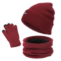 Conjunto de bufanda de punto para hombre y mujer, gorro térmico cálido, grueso, para invierno - details 4