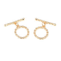 Pulsera de Tirantes Geométricos de Latón Dorado 18K Clasps para Hacer Joyería DIY - details 12