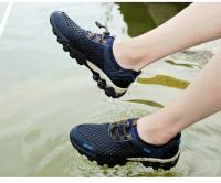 Zapatos deportivos de malla de verano para hombre, zapatos antideslizantes ligeros y transpirables a la moda para montañismo, zapatos informales para correr y viajes al aire libre - details 7