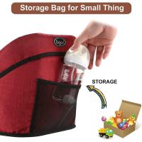 Mesa para Bebé, Trona Portátil Plegable con Arnés de Seguridad, Asiento Enganchable infantil con Bolsa de Transporte para Casa y Viajes (Azul) - details 59