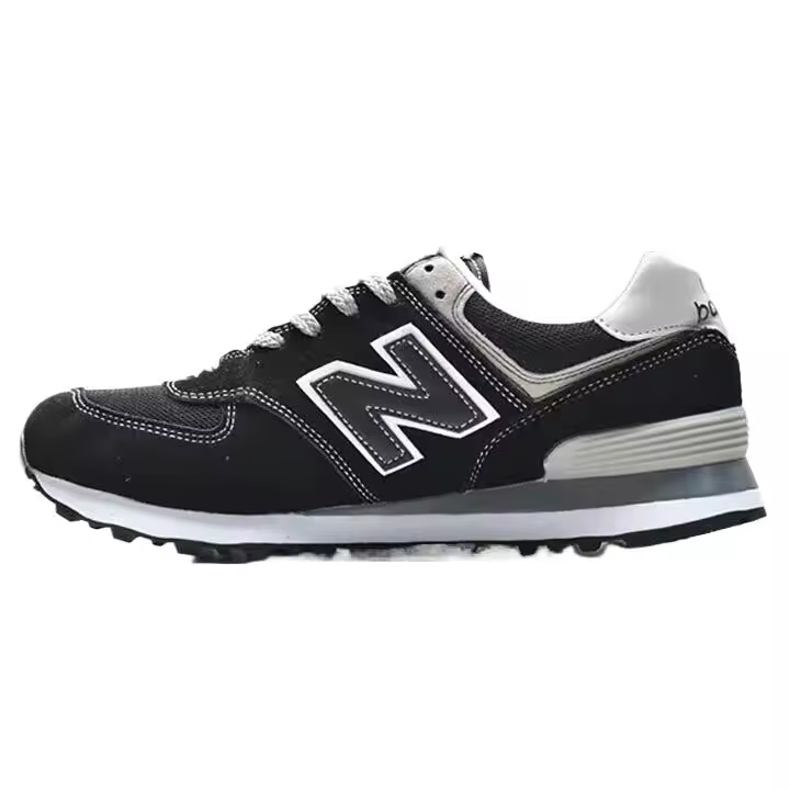 【100% Original】 Tienda oficial NB574 Zapatilla de deporte Negro Blanco Azul 574NSF Zapatos deportivos para mujeres y hombres apliques LETEN - 1