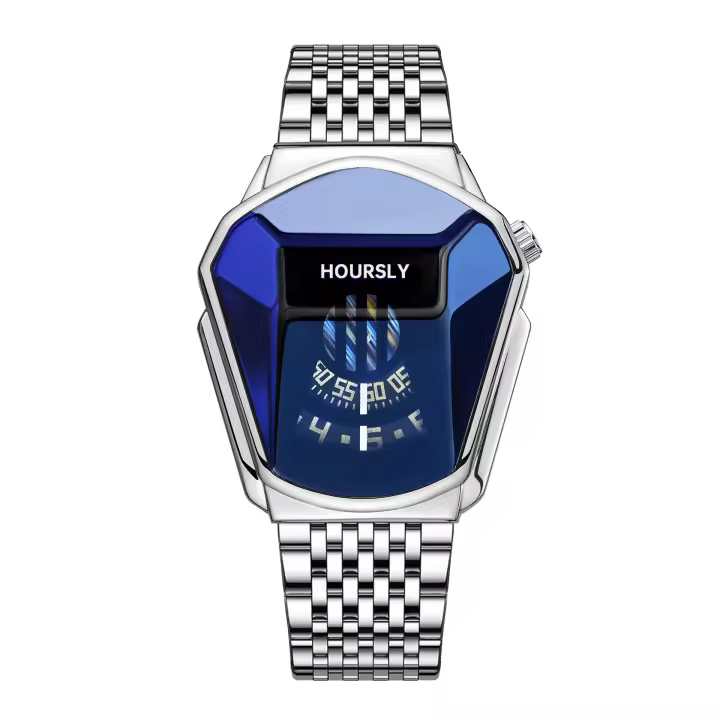 Reloj de Cuarzo Impermeable POEDAGAR Reloj Casual para Hombres con Estilo Locomotora - 1