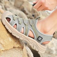 Sandalias Hechas a Mano para Hombre Transpirables, Antideslizantes, Adecuadas para Exteriores, Resistentes a la Desgaste, Zapatos de Sendero - details 15