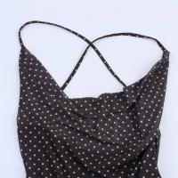 PB & ZA2025polka dot moda vestido sin mangas con tirantes estilo de vacaciones vestido largo casual sin espalda novedad de verano ropa de mujer - details 8
