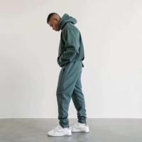 Decheng OemCapuche 500 Gsm Extra Unisex Inalámbrico Grande Verde Liso 100% Algodón de Lujo Sudadera con Capucha de Terciopelo - details 6