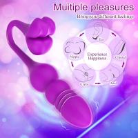 Vibrador Telescópico de 10 Frecuencias Estimulador de Amor para Pareja para Estimulación Vaginal y Clitorial - details 4