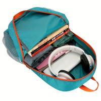 Mochila plegable de nailon de 25 litros con correas ajustables - Muy delgada, sin forro, con cremallera, ideal para exteriores, senderismo, correr y viajes cortos - Ideal para mujeres, equipo de senderismo |   Bolsa con correas ajustables |   Cierre con - details 7