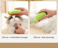 Cepillo de vapor para gatos, peine de aseo para mascotas, peines de depilación, 3 en 1 - details 8
