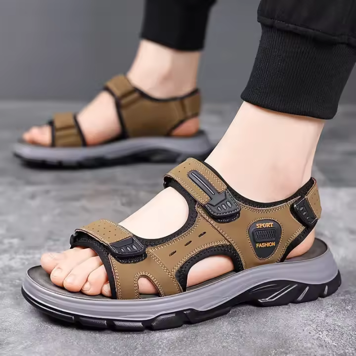 Sandalias de Paseo para Hombres en Verano Zapatos de Agua Antideslizantes con Punta Abierta y Correas Ajustables para Senderismo y Deportes de Playa - 1